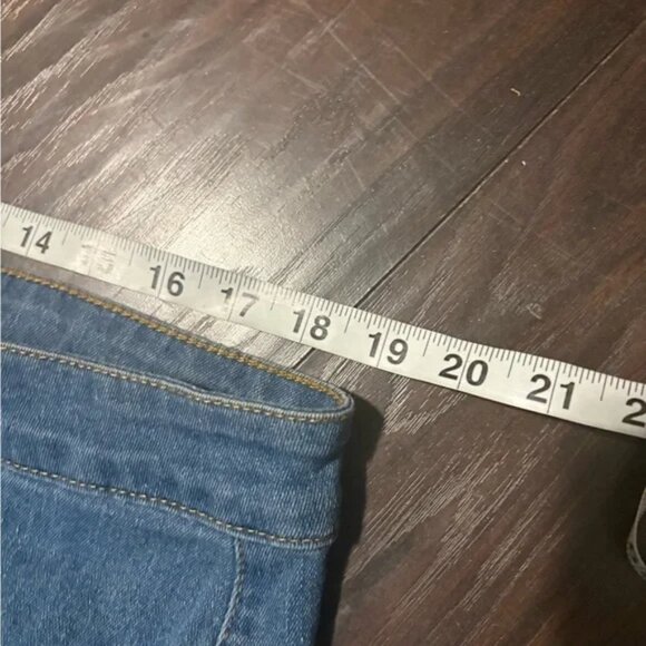 Denim Midi Skirt plus size 3XL Button-Front Women's Skirt - Picture 3 of 6